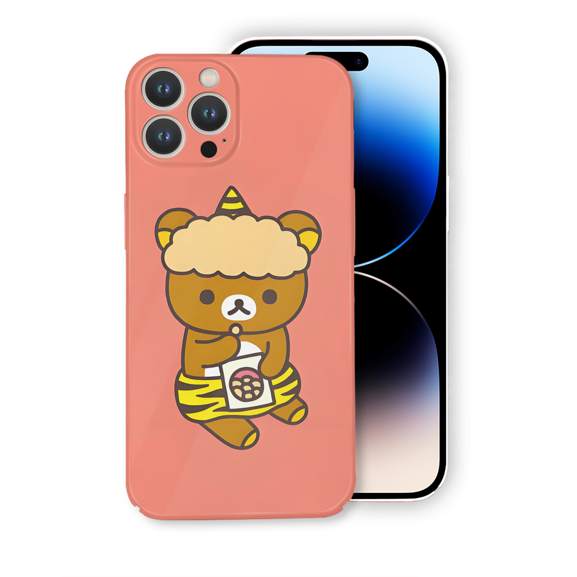 （画像用） リラックマ リラックマ キイロイトリ Rilakkuma Korilakkuma Kiiroitori 【iPhone 14シリーズ対応】ハードケース